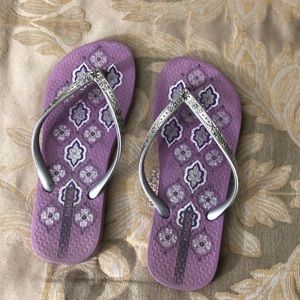 iPanema purple and silver sandals